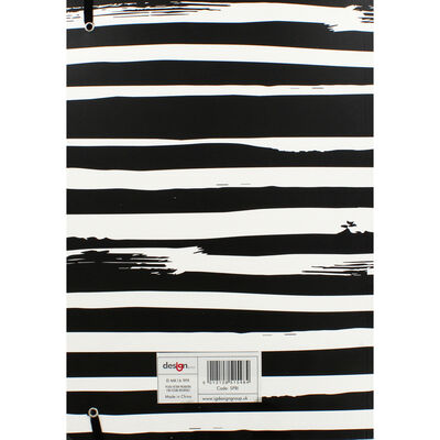 A4 Monochrome Lined Notebook - Assorted image number 3