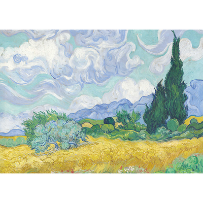 Wheatfield Cypresses 500 Piece Jigsaw Puzzle image number 2