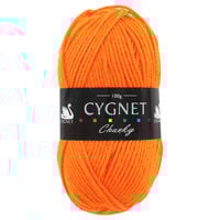 Cygnet Chunky Orange Yarn: 100g