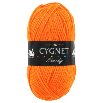 Cygnet Chunky Orange Yarn: 100g image number 1