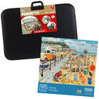 Seaside Nostalgia 1000 Piece Jigsaw Puzzle with Portapuzzle Deluxe Jigsaw Carrier Bundle image number 1