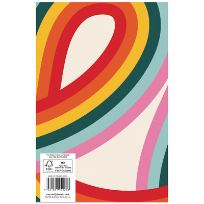 A5 Casebound Colour Swirl Notebook image number 2