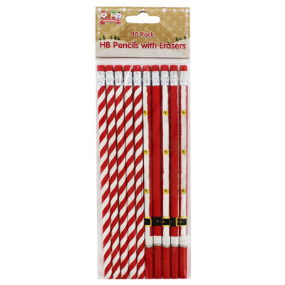 Christmas Character Pencils: Pack Of 10 image number 1