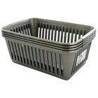 Small Grey Handy Plastic Basket - Set of 4 image number 2