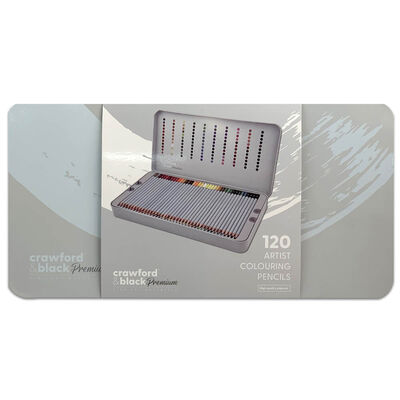 Crawford & Black Premium Artist Colouring Pencils: Set of 120 image number 1