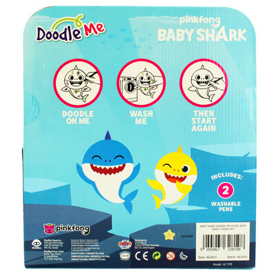 Doodle Me Blue Daddy Shark Plush image number 4