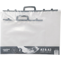 Crawford & Black Clear Carry Case Set A3 & A2: Pack of 2