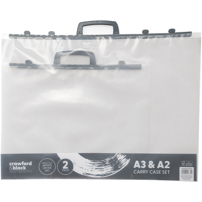Crawford & Black Clear Carry Case Set A3 & A2: Pack of 2 image number 1