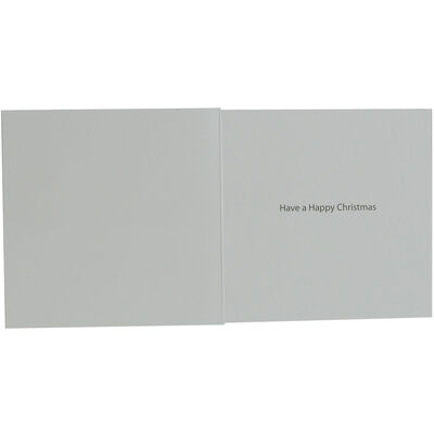 Red Glitter Robin Luxury Christmas Cards: Pack Of 8 image number 2
