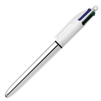 Bic Shine 4 Colours Ballpoint Pen: Silver