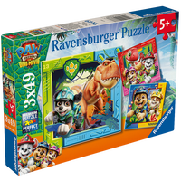 Paw Patrol Dino Movie 3 x 49 Piece Jigsaw Puzzle Set