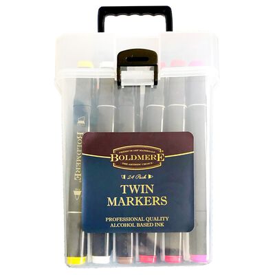 Boldmere Dual Tip Bright & Pastel Coloured Markers: Pack of 24 image number 1