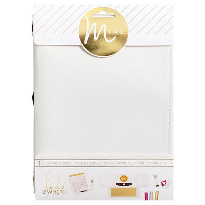 American Crafts: Heidi Swapp Minc Collection: White Canvas Journal Cover image number 1
