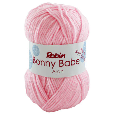 Robin Bonny Babe Aran: Candy Pink Yarn 100g image number 1