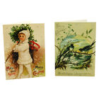 8 Vintage Christmas Cards in Tin - Birds image number 3