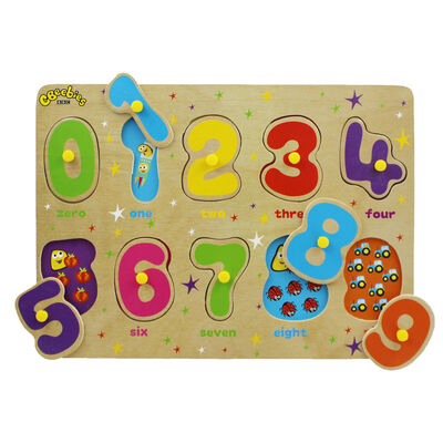 CBeebies My First Wooden Peg Board - Numbers image number 2
