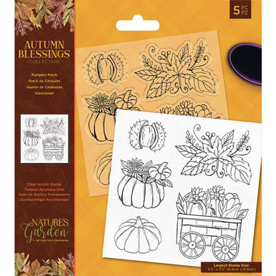 Nature&rsquo;s Garden Autumn Blessings Acrylic Stamp Set: Pumpkin Patch image number 1