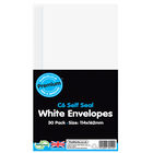 C6 White Self Seal Envelopes: Pack of 50 image number 1