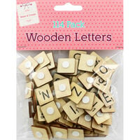 Wooden Letter Tiles: Pack of 114