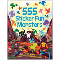 555 Sticker Fun: Monsters