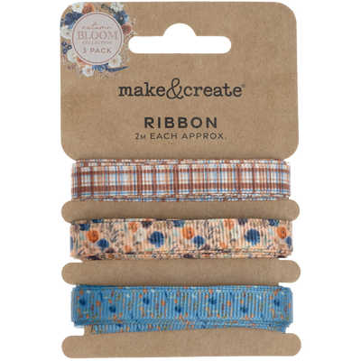 Autumn Bloom Ribbons: Pack of 3 image number 1