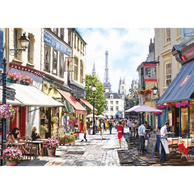 Paris Street Cafés 500 Piece Jigsaw Puzzle image number 2