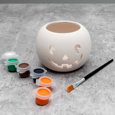 Paint Your Own Pumpkin Tealight Holder image number 2