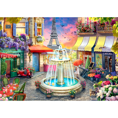 Parisian Fountain 500 Piece Jigsaw Puzzle image number 2