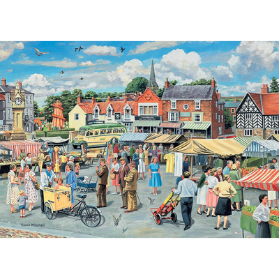 The Marketplace 1000 Piece Jigsaw Puzzle image number 2