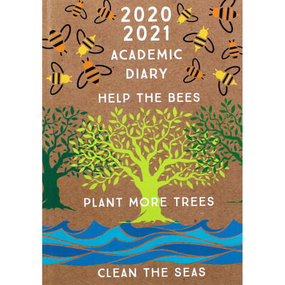 A5 Help the Bees Day a Page 2020-21 Academic Diary image number 1