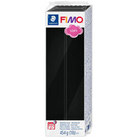 Fimo Soft 454g Modelling Clay Block: Black
