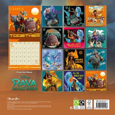 Dragon Calendar 2022 Disney Raya And The Last Dragon 2022 Square Calendar From £0.25 | The Works
