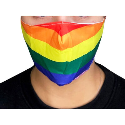 Rainbow Reusable Face Covering image number 3