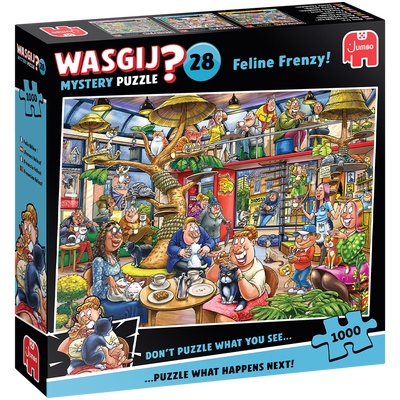 Wasgij Mystery 28 Feline Frenzy! 1000 Piece Jigsaw Puzzle image number 1