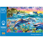 Diving Dolphins 1000 Piece Jigsaw Puzzle image number 1