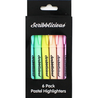 Pastel Highlighters - Pack of 6 image number 1