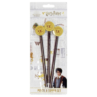 Harry Potter Pencil and Eraser Topper Set of 3 image number 1