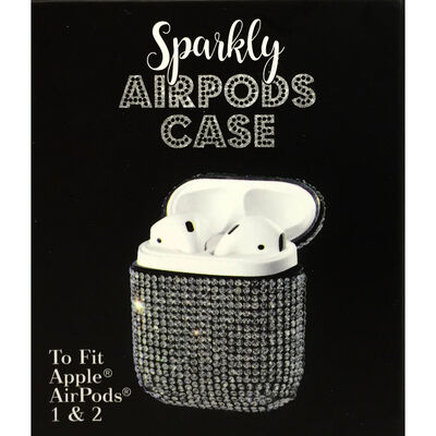 Silver Diamante Airpods Case image number 1