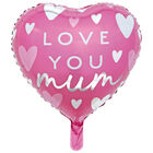 Love You Mum Heart Helium Balloon image number 1