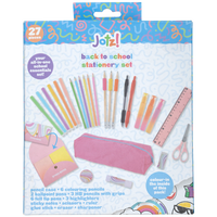 Jotz! Back to School Stationery Set: 27 Piece Pastel Set