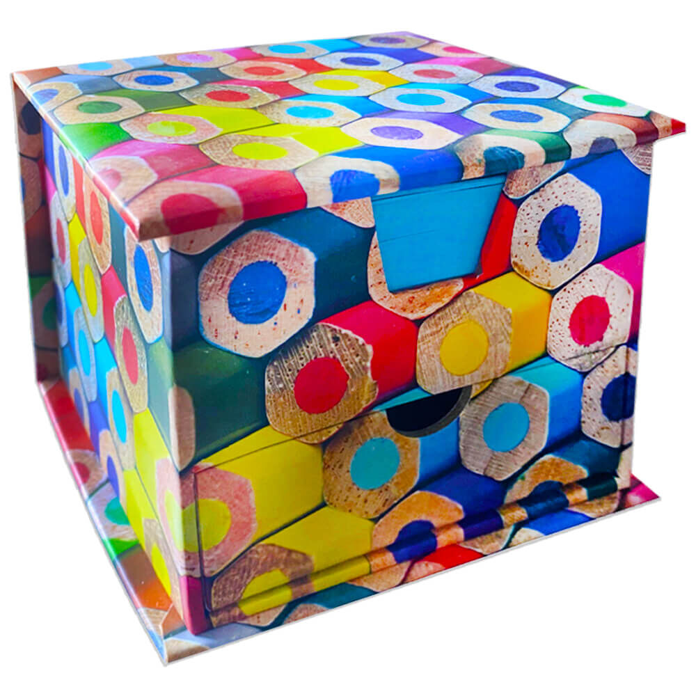 thumbnail image 2 of Coloured Memo Cube - 85mm X 85mm Loose Leaf Paper Notes, Multi-Color Block 2 of 10