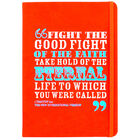 A5 Case Bound PU Fight the Good Fight Notebook image number 1