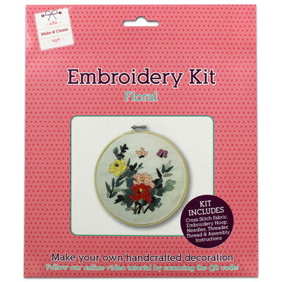 Floral Embroidery Kit image number 1
