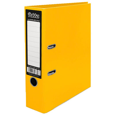 A4 Brights Lever Arch Folder: Yellow image number 1