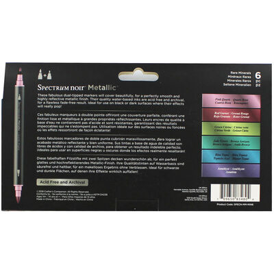 Spectrum Noir 6 Metallic Markers: Rare Minerals image number 2