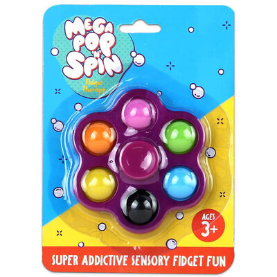 Mega Pop ‘N’ Spin Bubble Popping Fidget Game: Assorted image number 3
