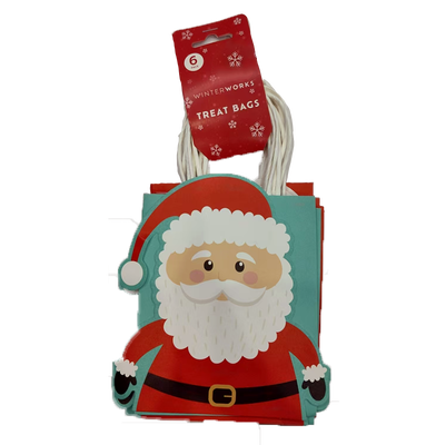 Christmas Novelty Treat Bags: Pack of 6 image number 1
