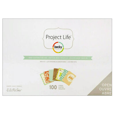 American Crafts: Project Life Baby for Him 100 Piece Journal Kit image number 1