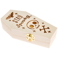 Die Cut Stay Spooky Wooden Coffin