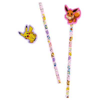 Pokemon Bestie Pencils with Eraser Toppers: Pack of 2 image number 2